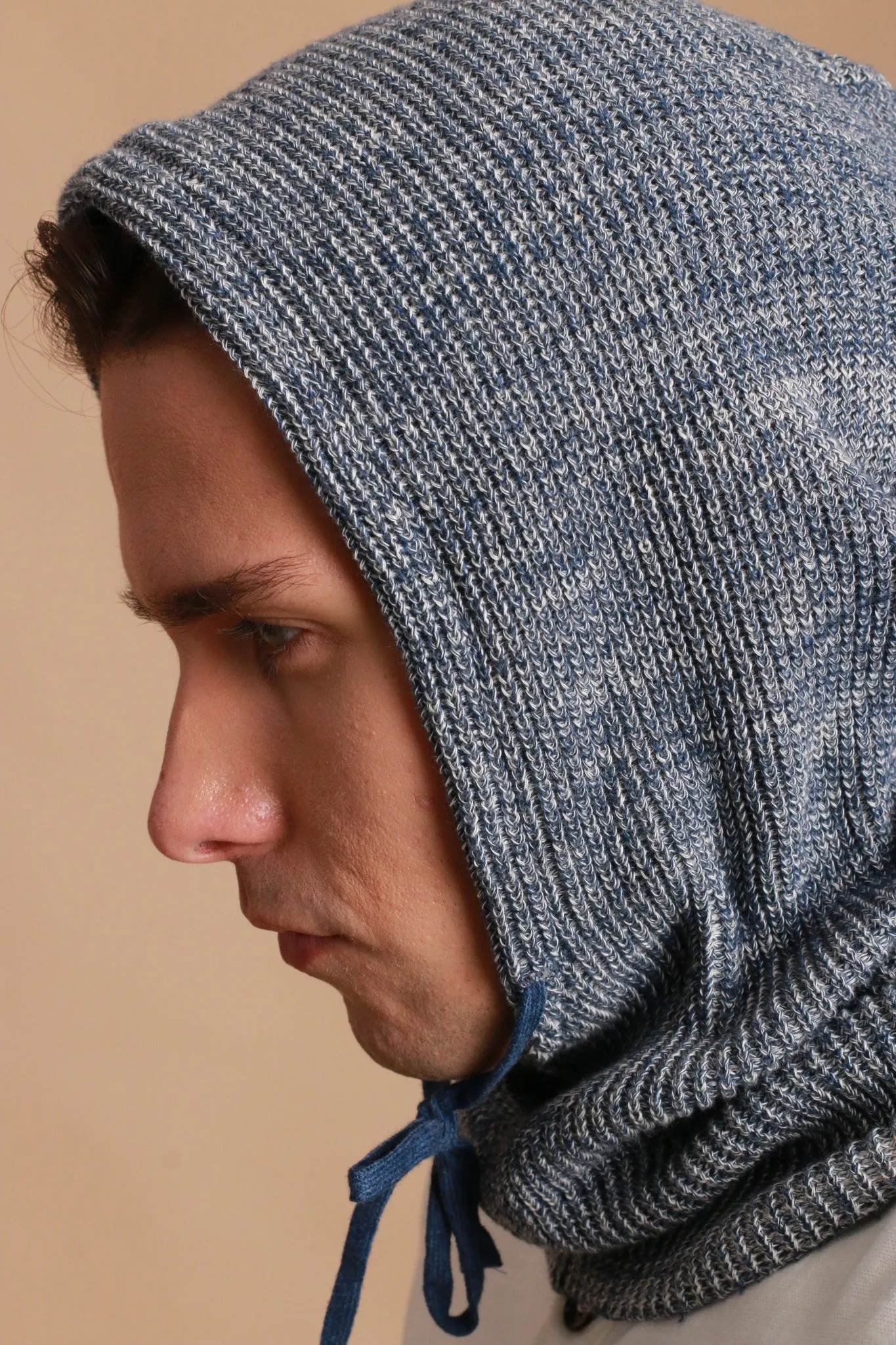 Allergy-Free Knitted Snood with Drawstring