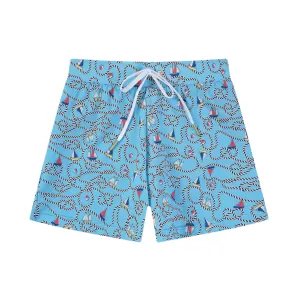 Aqua Blu Pre-Teens Lycra Swim Shorts AB2452BO - Bowline