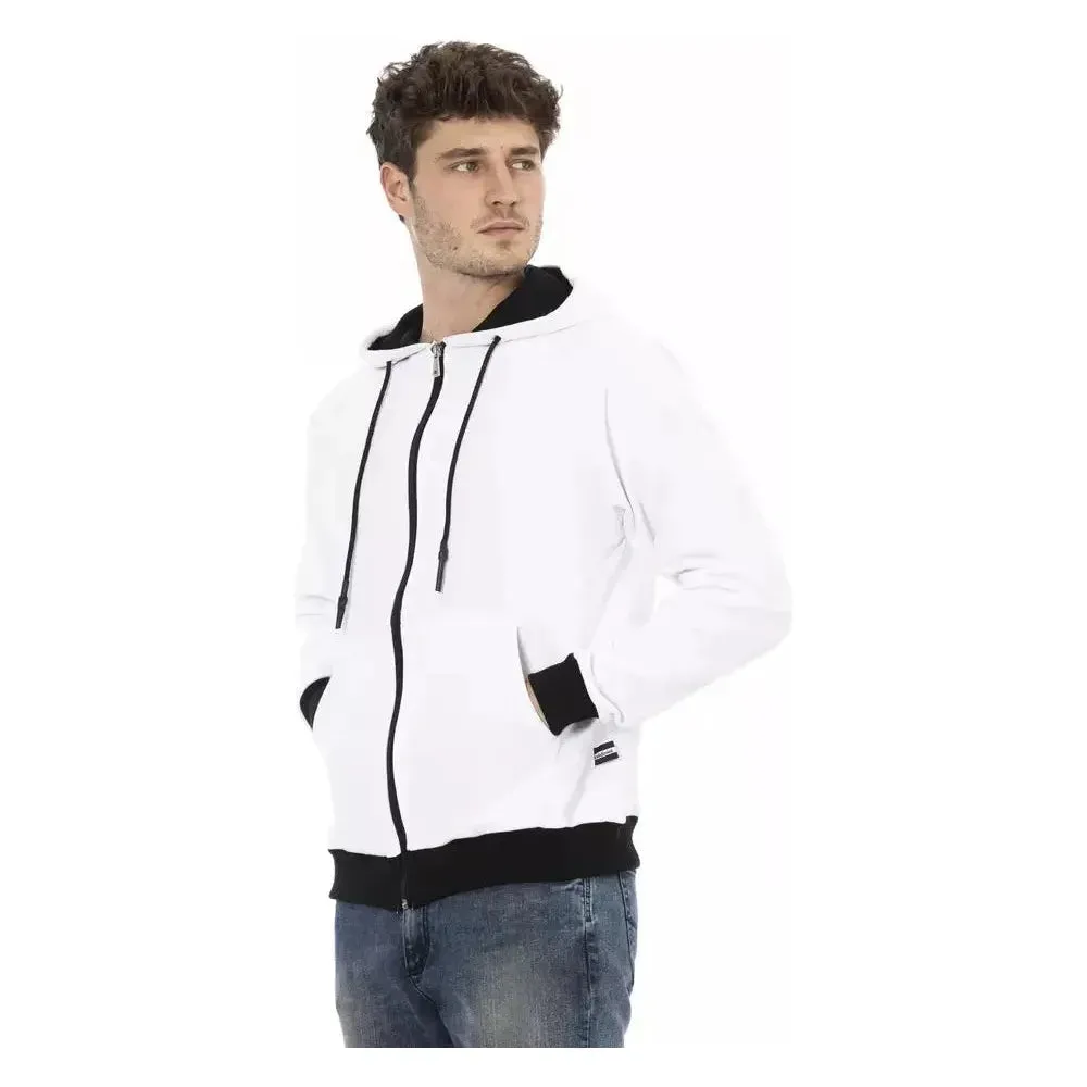 Baldinini Trend White Cotton Men Sweater