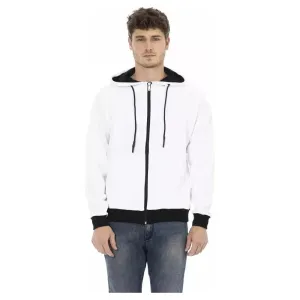 Baldinini Trend White Cotton Men Sweater