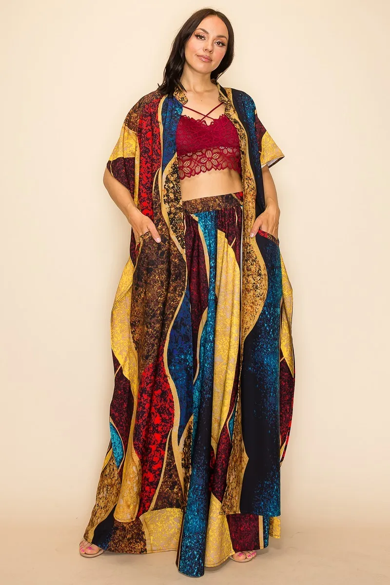 Bali Printed Wide Pants Set