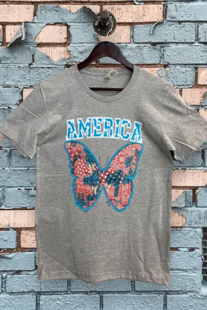 BC AMERICA BUTTERFLY - LIGHT GREY