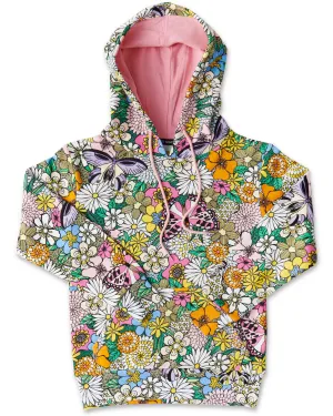 Bliss Floral Organic Cotton Hoodie