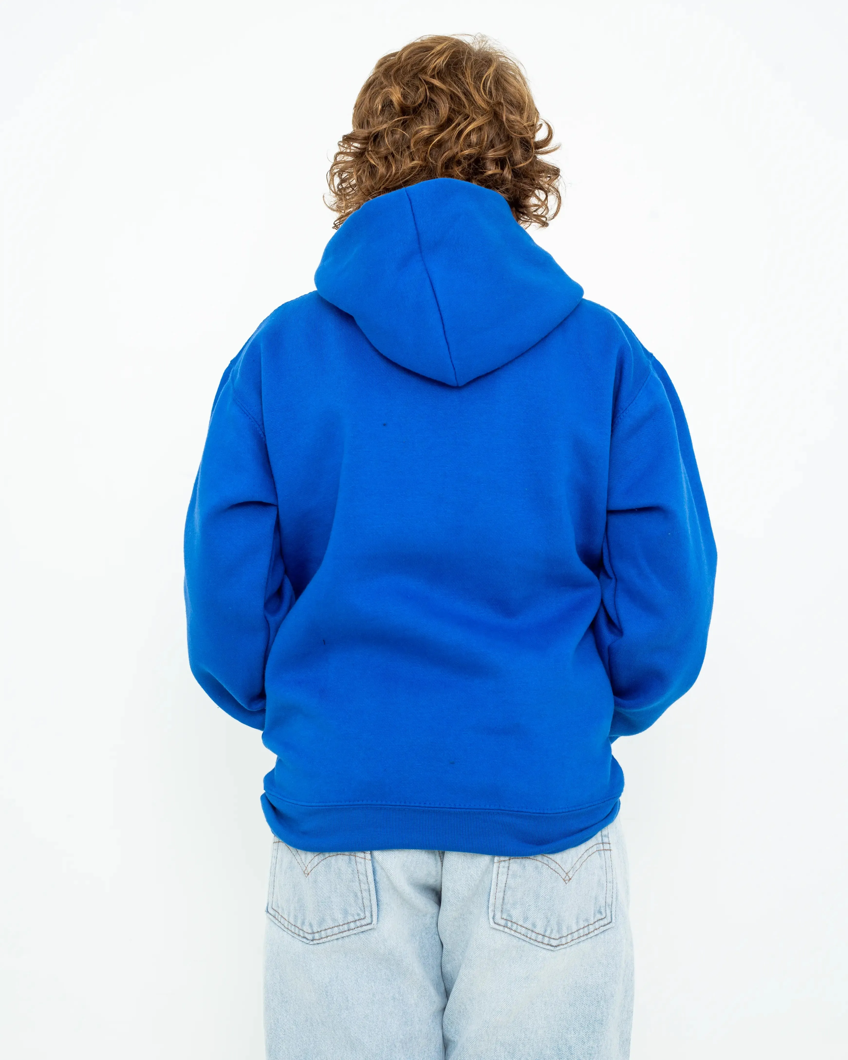 Boys Bus Hoodie in Royal Blue