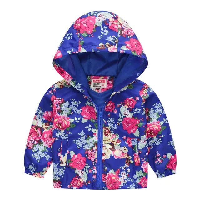 Cartoon Printed Hooded Jackets For Boys&Girls