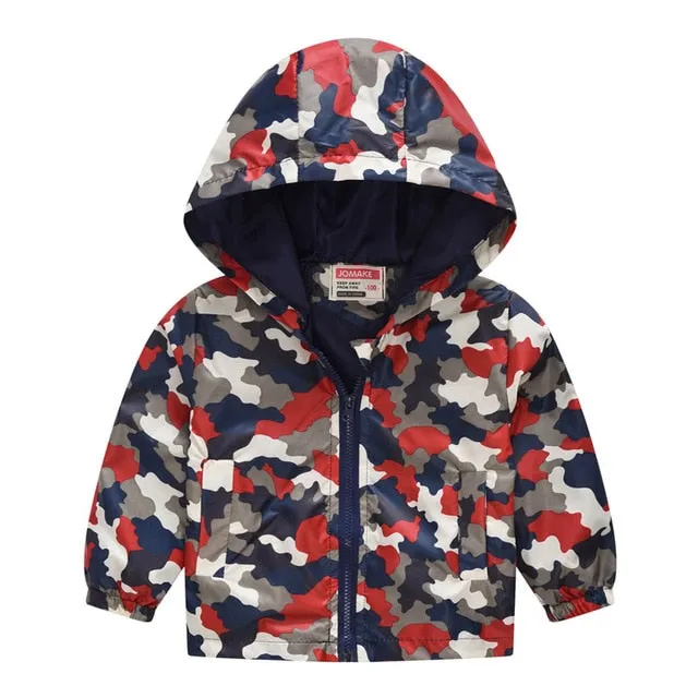 Cartoon Printed Hooded Jackets For Boys&Girls