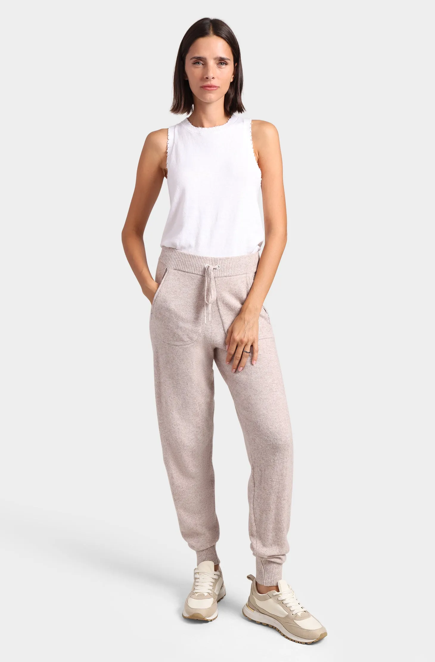 Cashmere Relaxed Joggers with Pockets