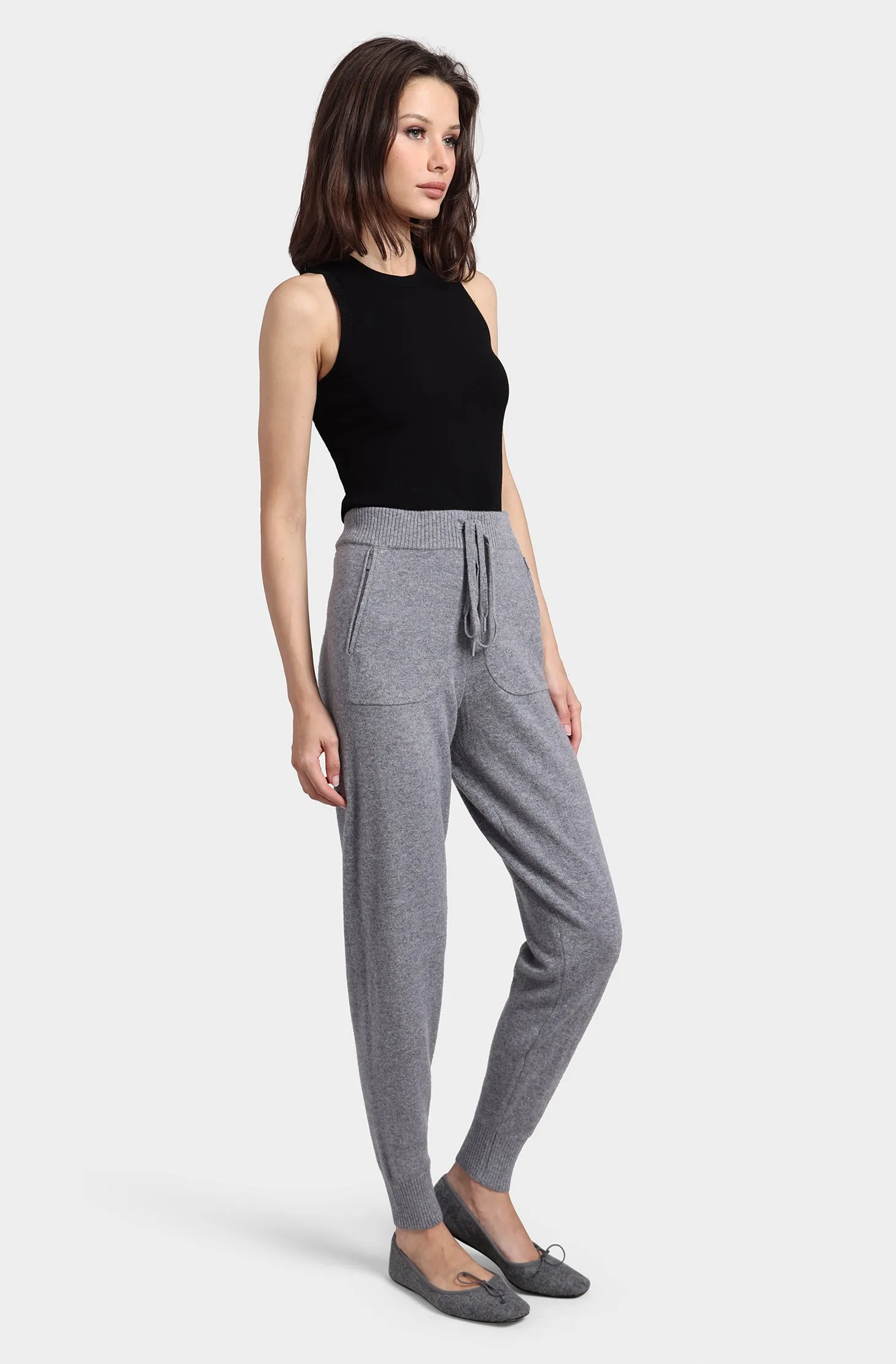 Cashmere Relaxed Joggers with Pockets