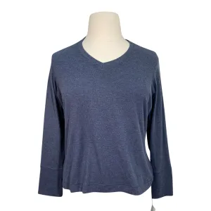 Chestnut Bay 'Rider Lounge' V-Neck Sweater in Blue - Women's XL