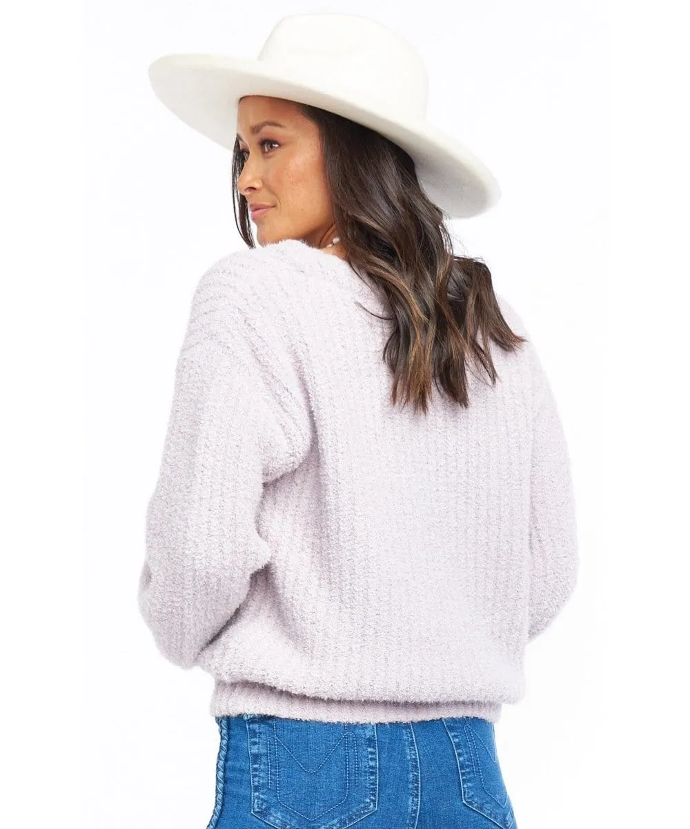 Clemmie Cardigan Lilac Knit