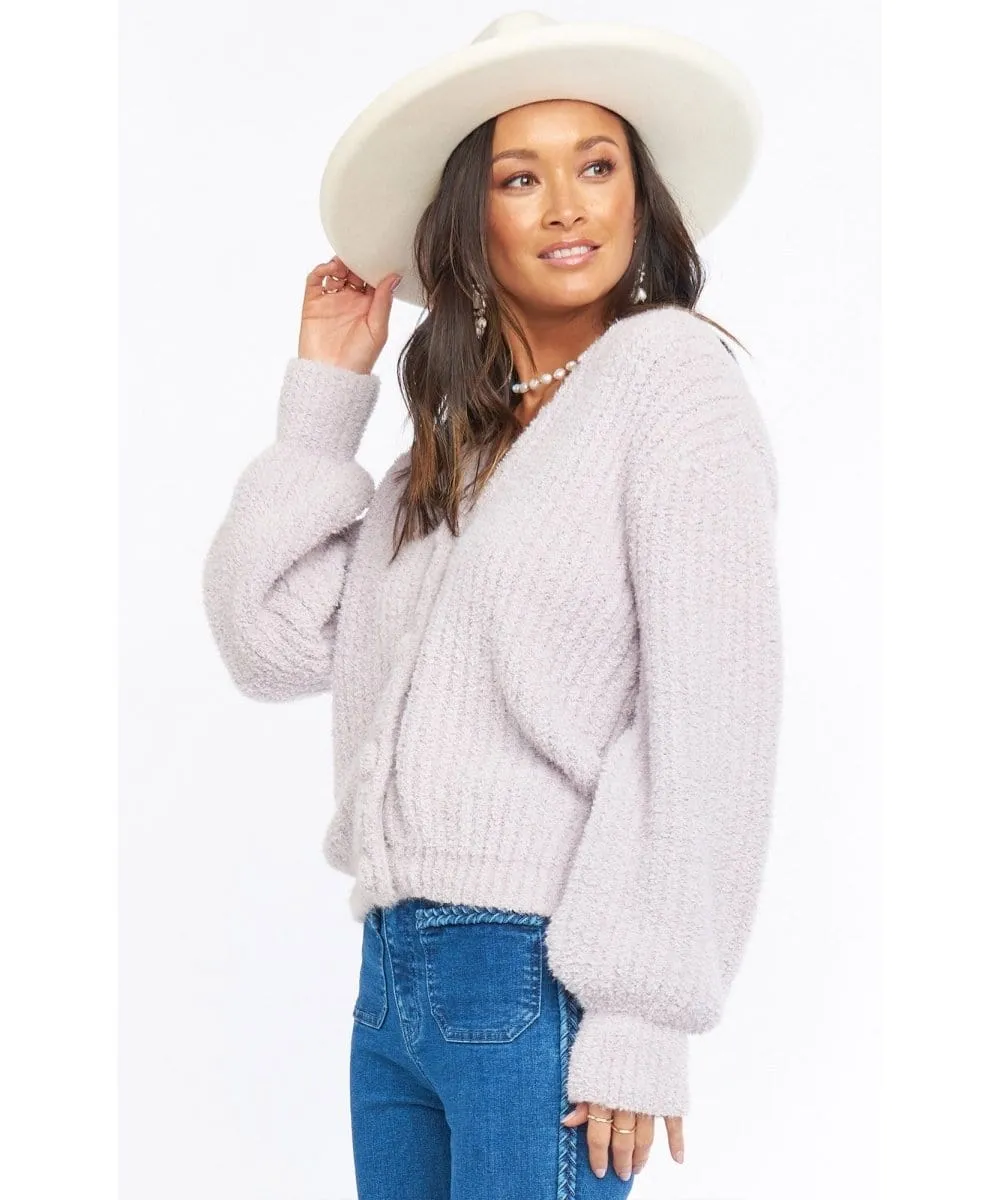 Clemmie Cardigan Lilac Knit