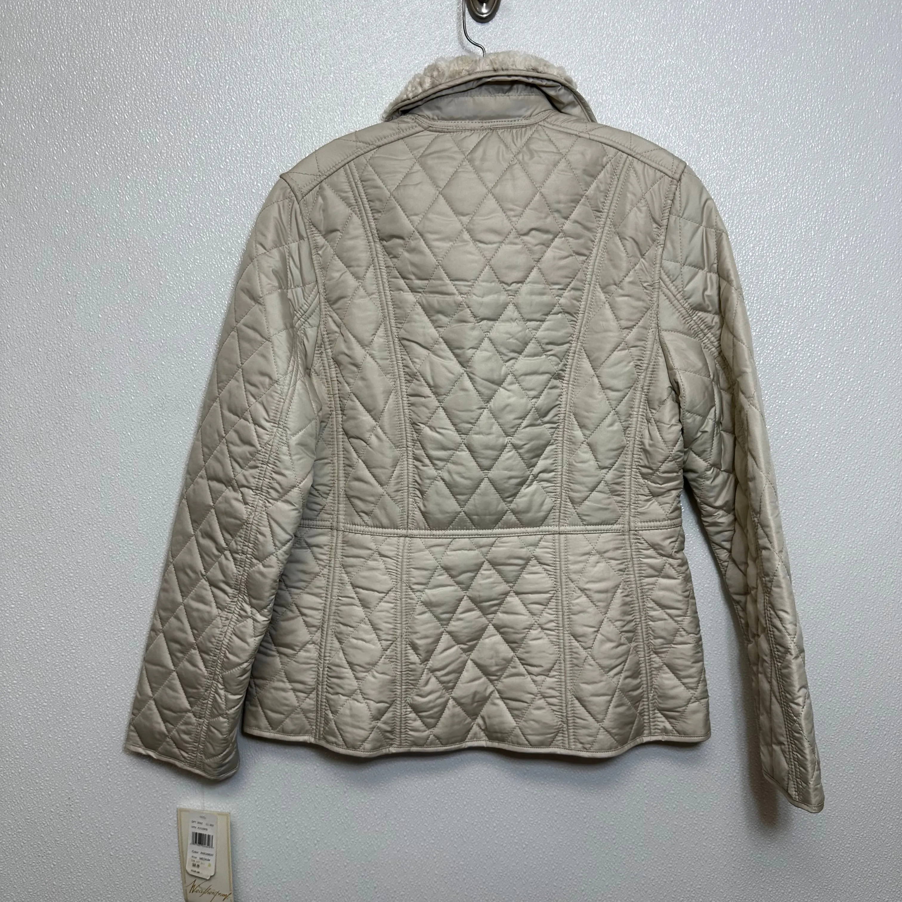 Coat Other By Weatherproof In Cream, Size: M