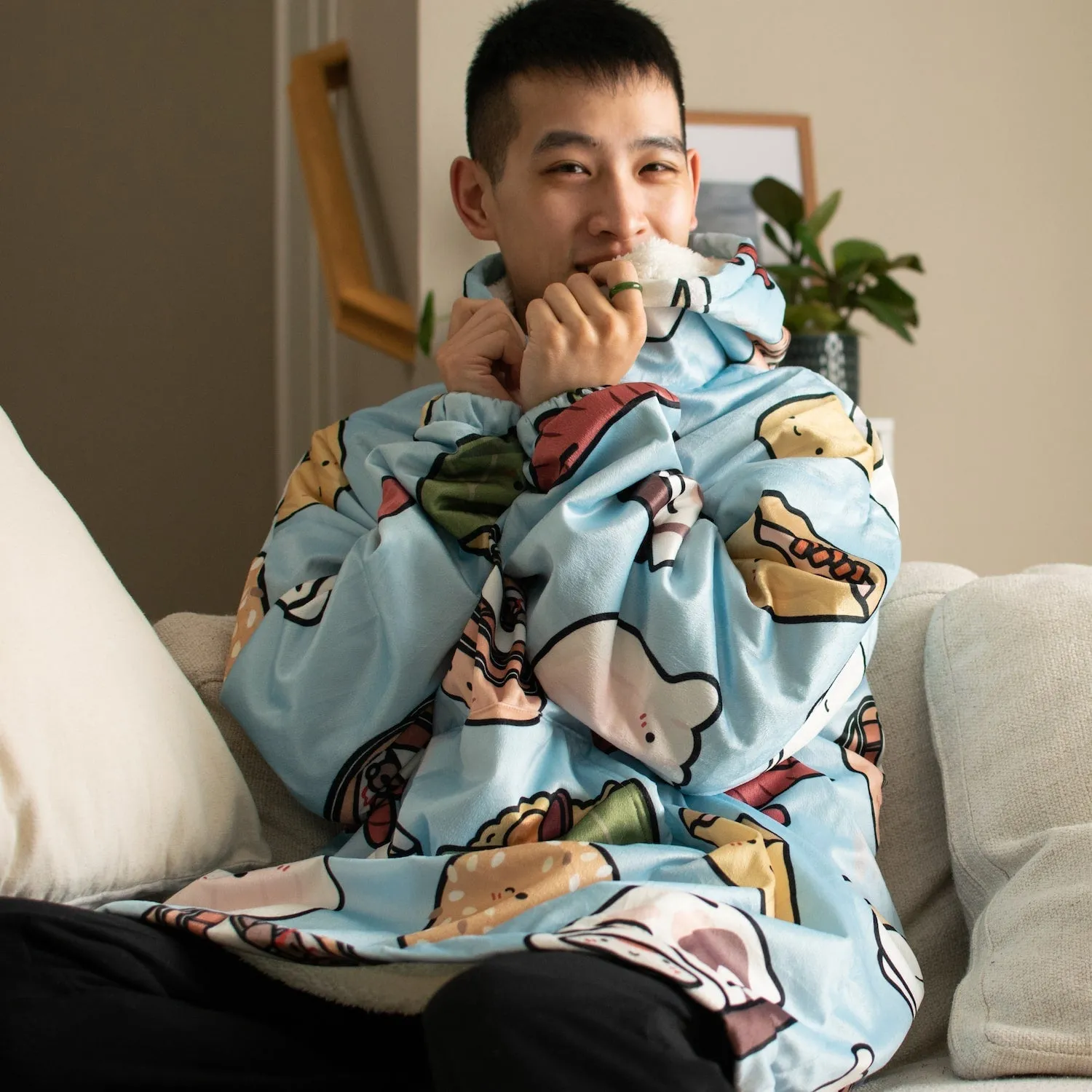 Dim Sum Snug Blanket Hoodie