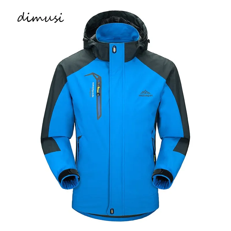 DIMUSI Casual Army Waterproof Windbreaker Jackets