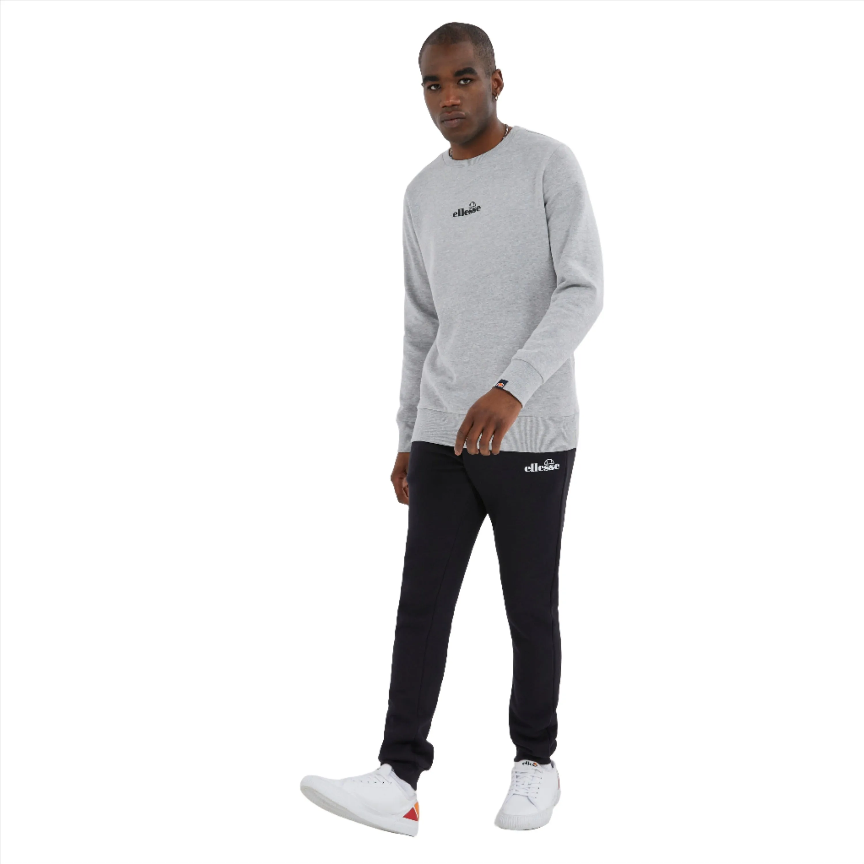 Ellesse Mens Kiamto Sweatshirt Grey Marl