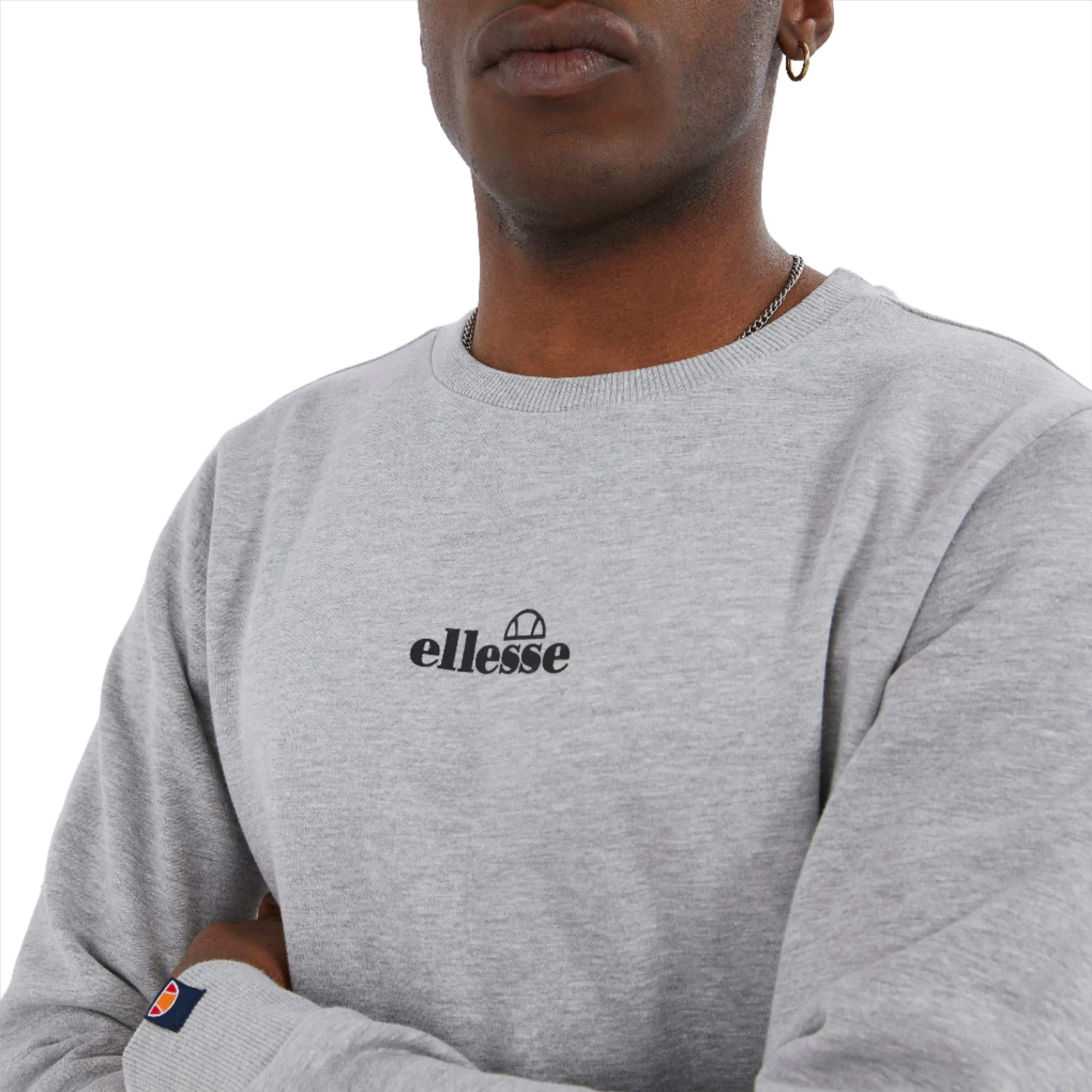 Ellesse Mens Kiamto Sweatshirt Grey Marl