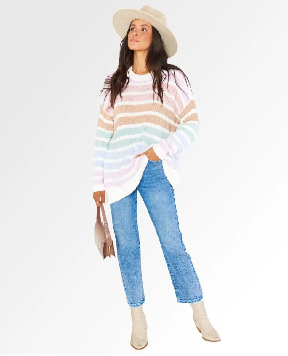 Flurry Sweater Powder Stripe