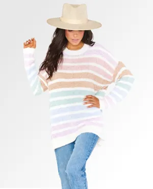 Flurry Sweater Powder Stripe