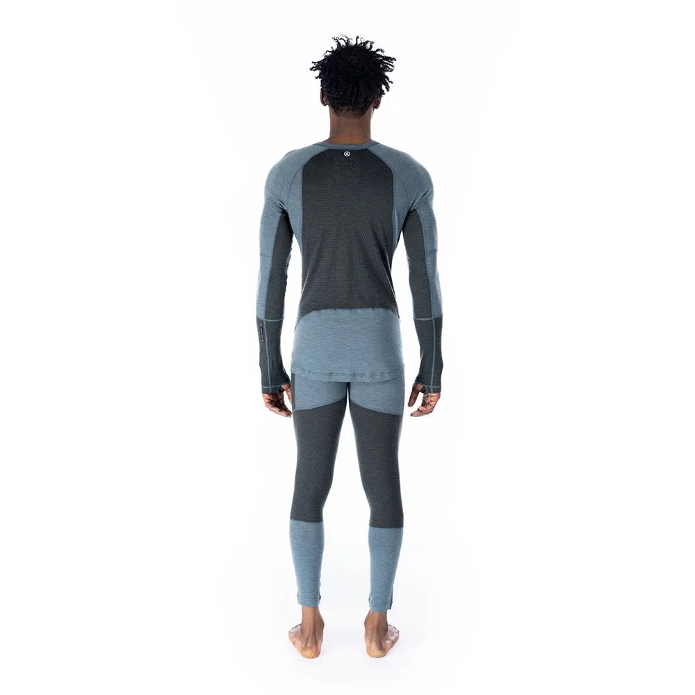 Goldhill 125 Zoned Crew Top - Storm Blue/Ash