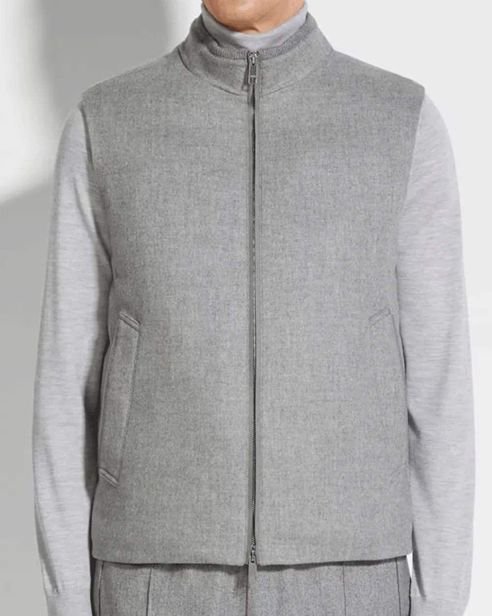 Grey Cashmere Elements Vest