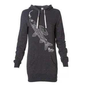 Groovy Grayling Hoodie Dress