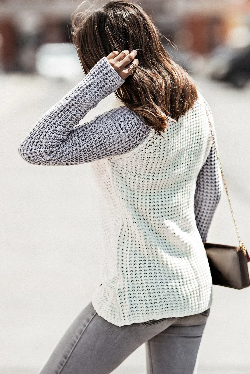 Hem Wrap Pullover Sweater