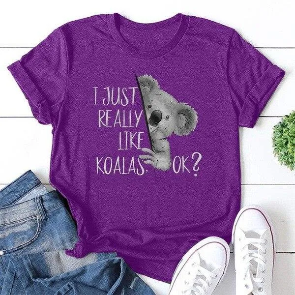 I Just Really Like Koalas Summer T-Shirt