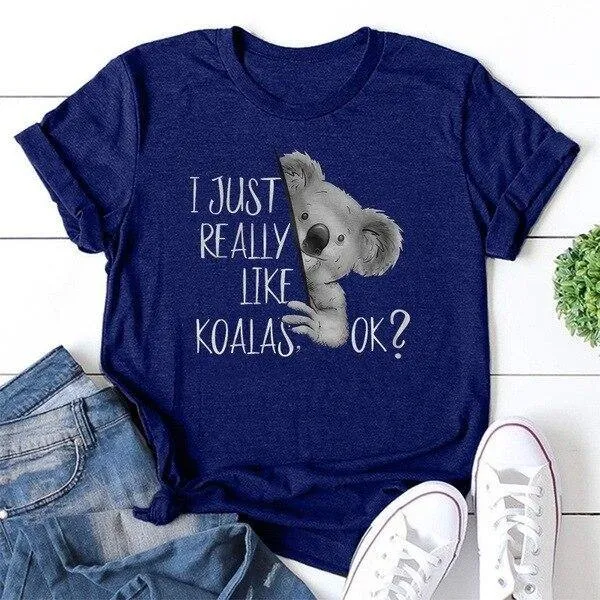 I Just Really Like Koalas Summer T-Shirt