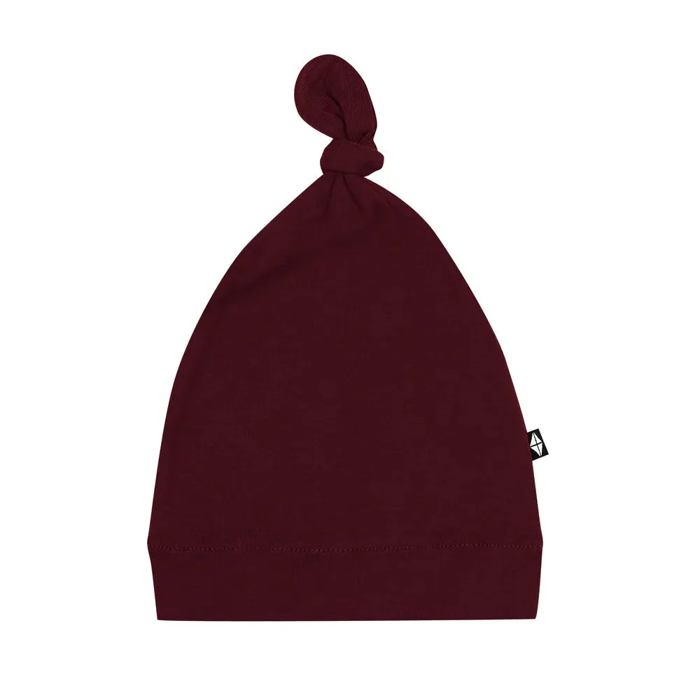 Kyte Baby Knotted Cap - Burgundy