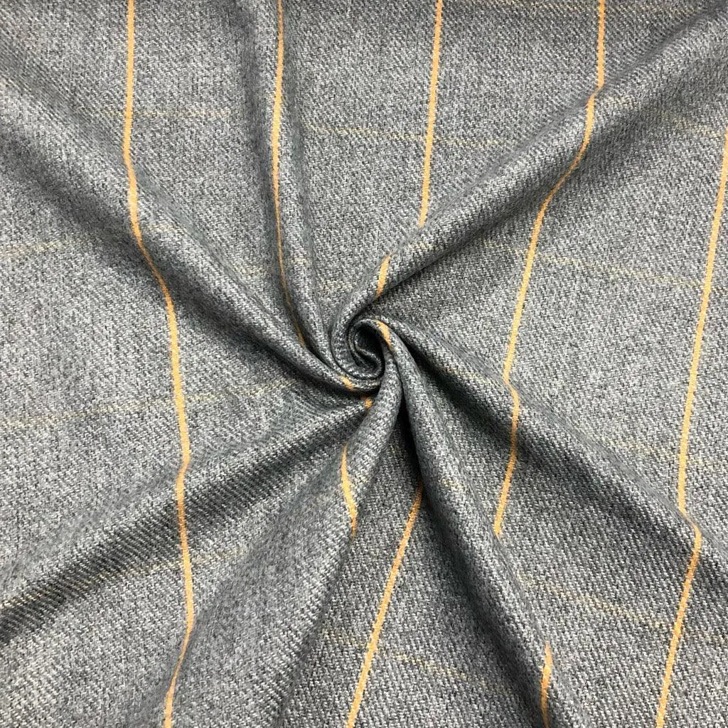 Large Checkered Wool Touch Fabric