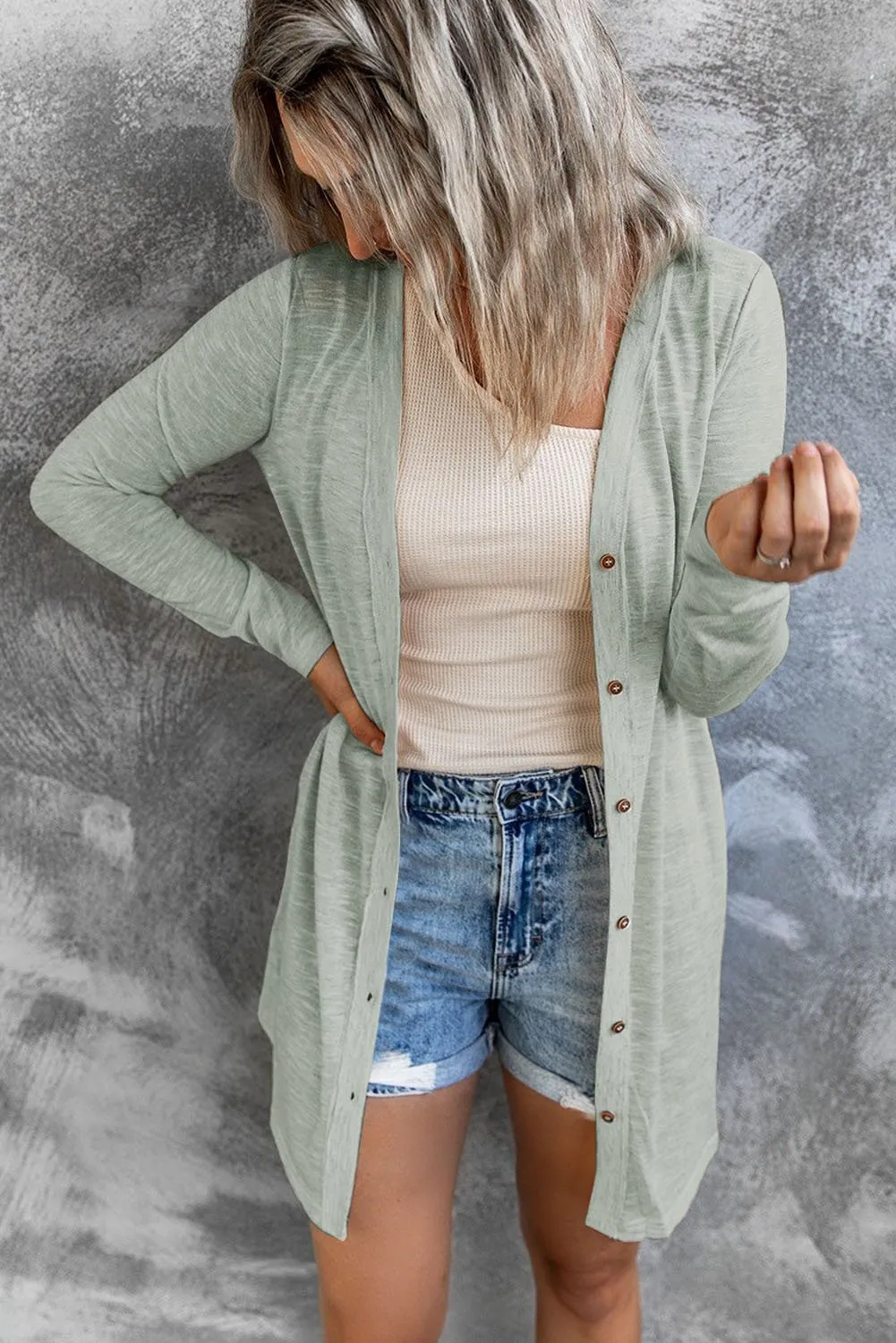 Lightweight Gray Cardigan