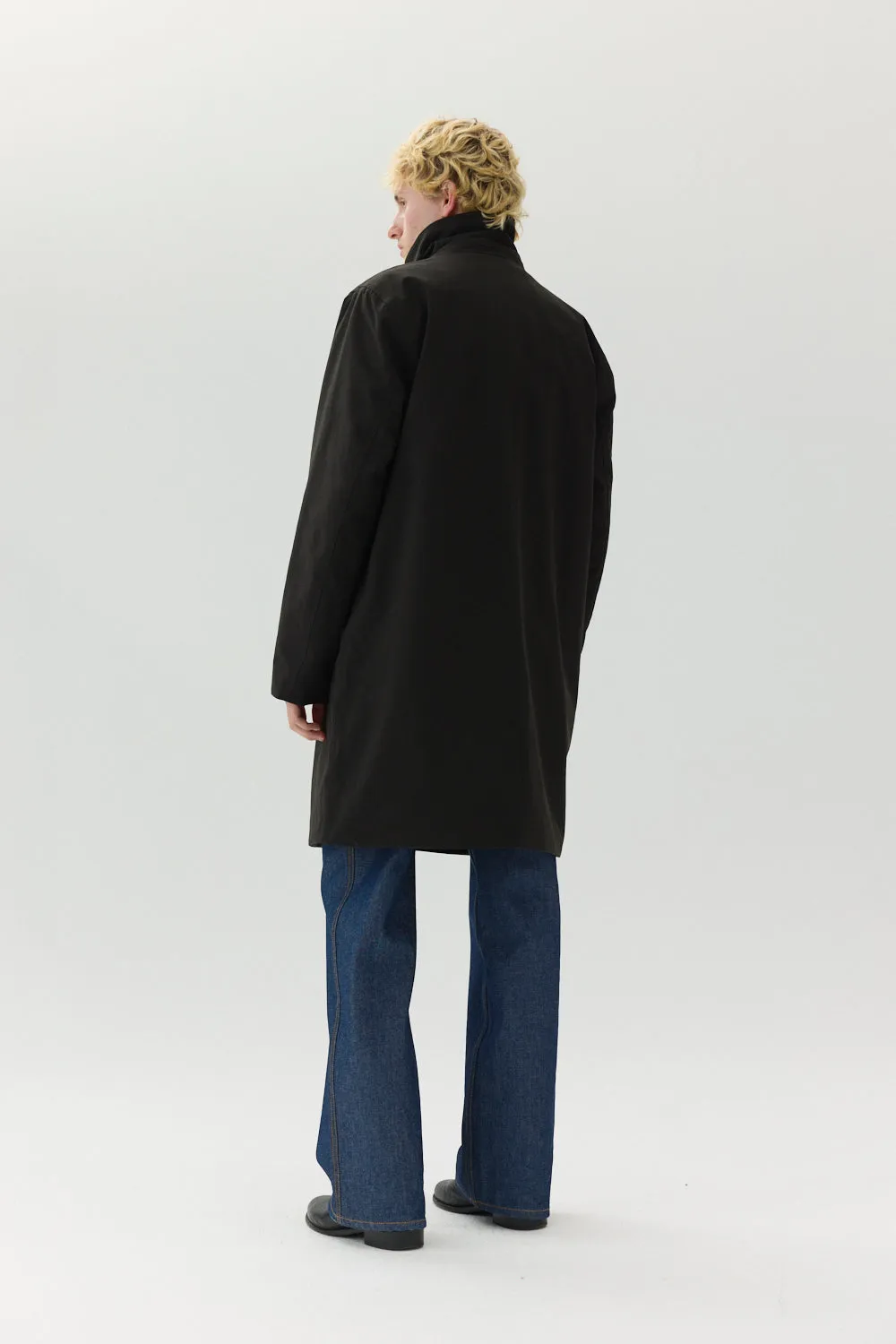 LONG DONG POLYRAYON WOOL LOOK AW24 BLACK