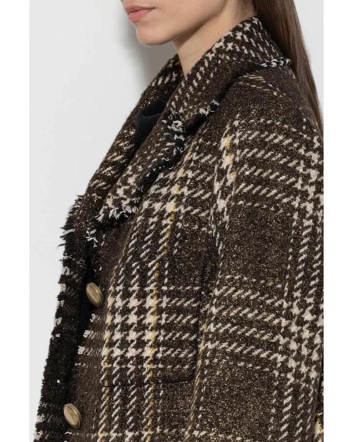 Luisa Cerano Vintage Check Coat