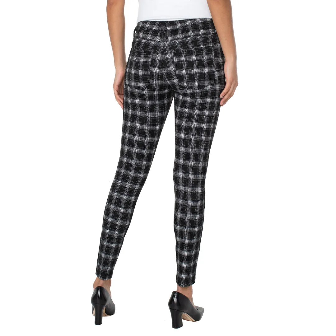 Madonna Skinny Black and White Plaid