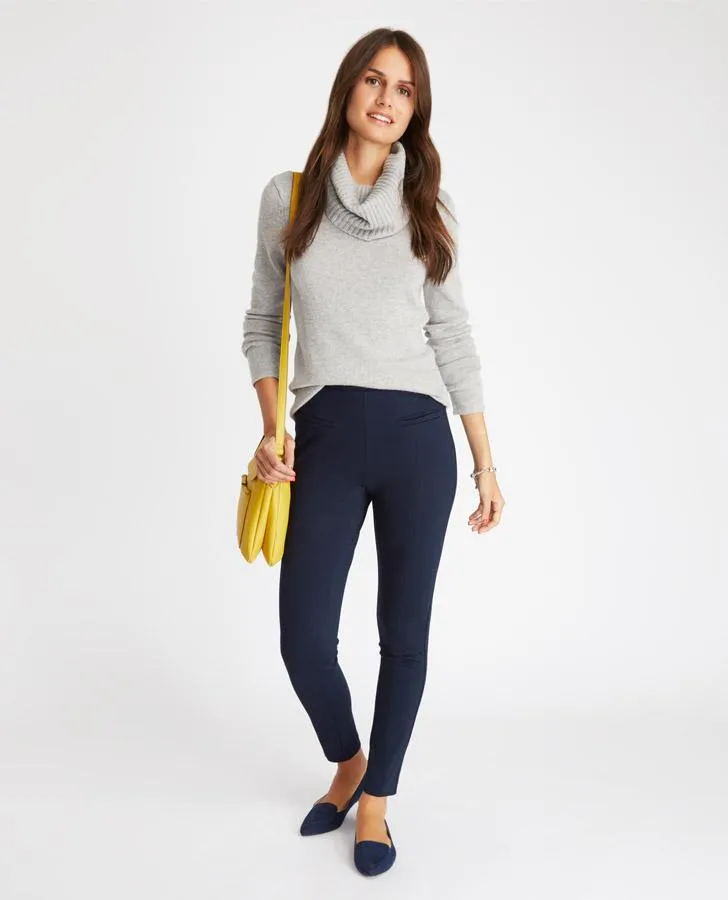 Navy Ponte Jeggings