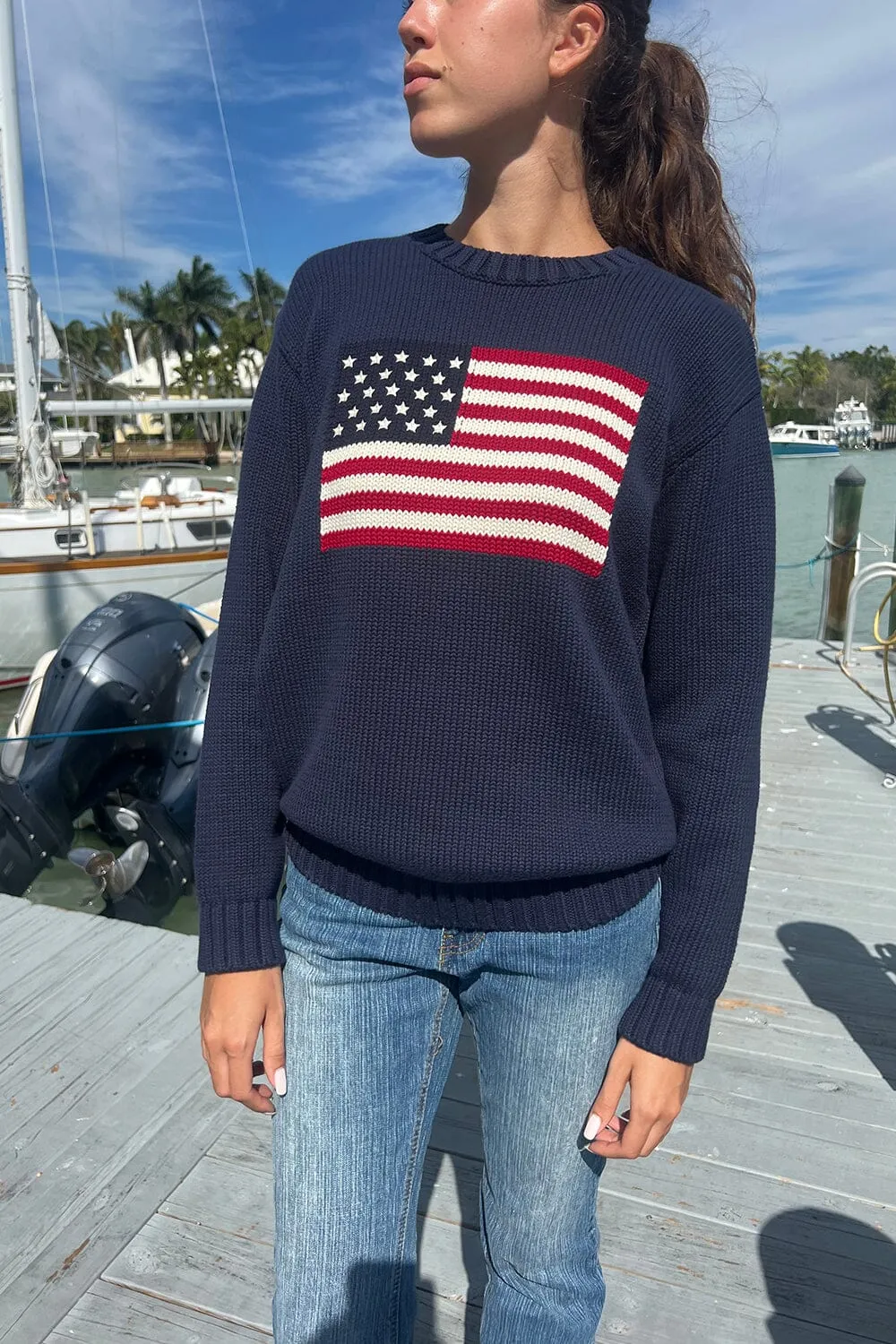 Nico American Flag Sweater