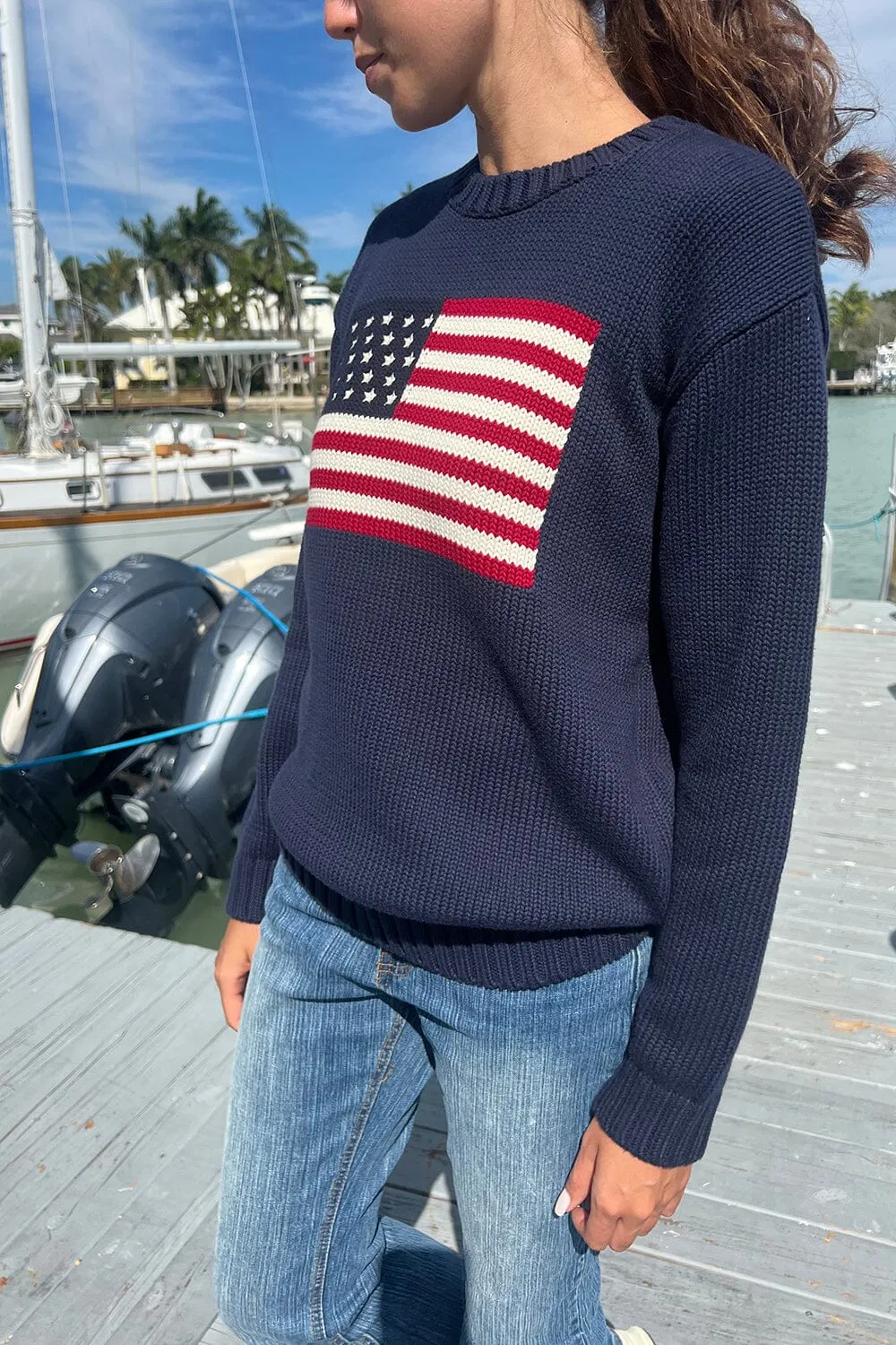 Nico American Flag Sweater