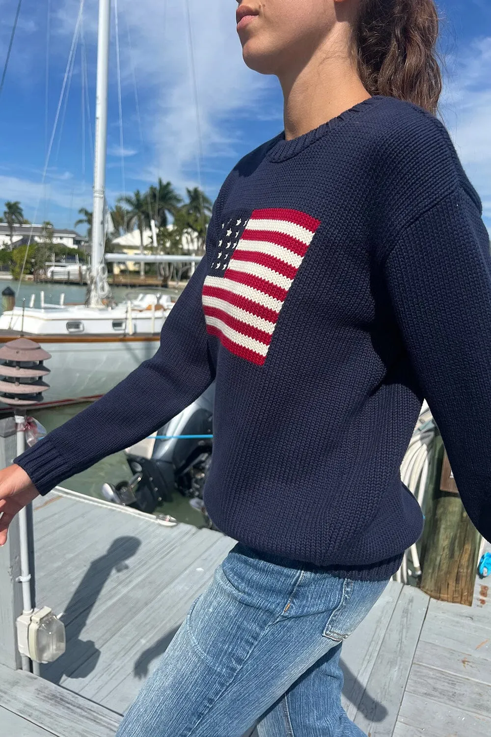 Nico American Flag Sweater