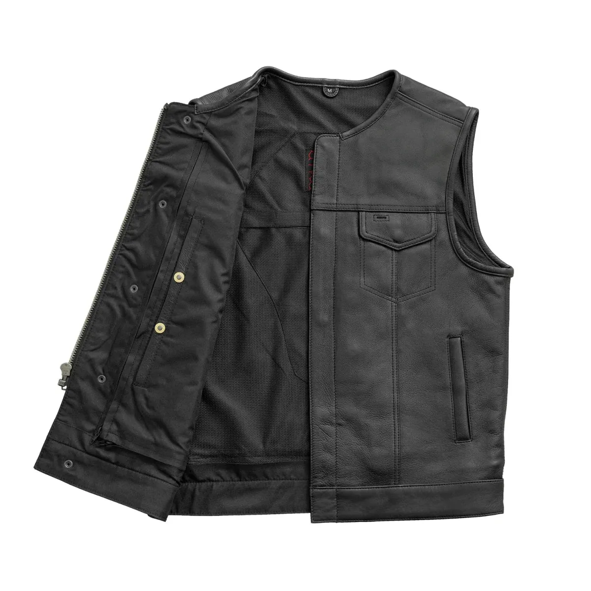 No Rival - Men's Motorcycle Leather Vest