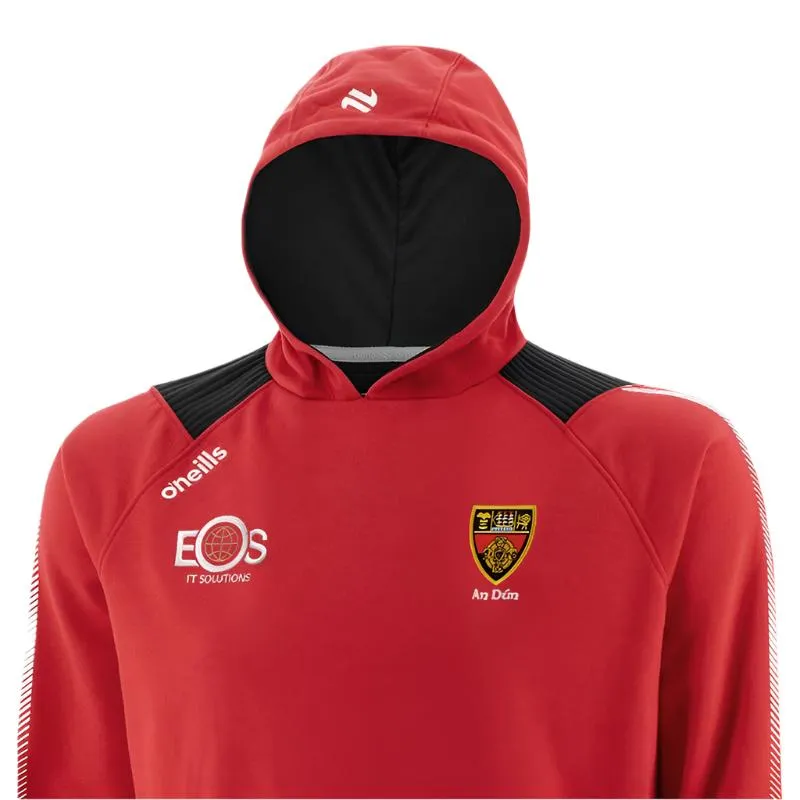 O’Neills Kids Hoodie Down GAA Dynamo Fleece Red/Black/White