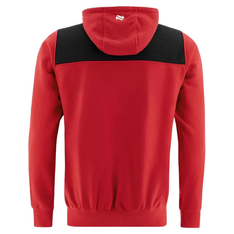 O’Neills Kids Hoodie Down GAA Dynamo Fleece Red/Black/White