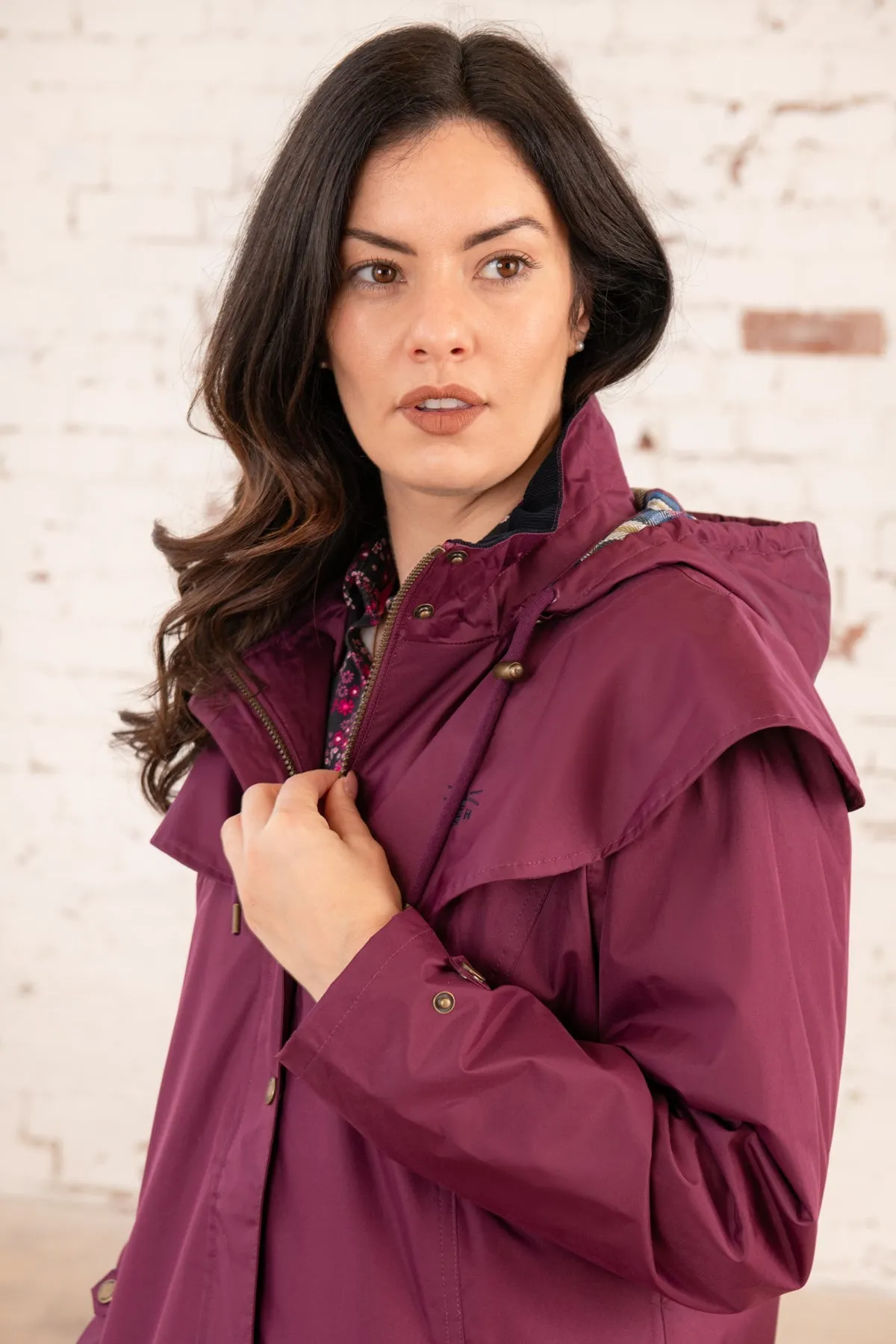 Outback Full Length Waterproof Raincoat - Plum