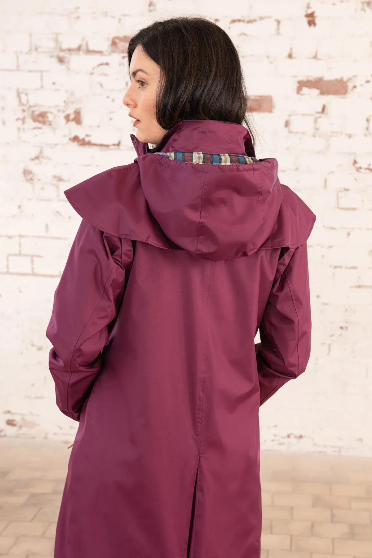 Outback Full Length Waterproof Raincoat - Plum