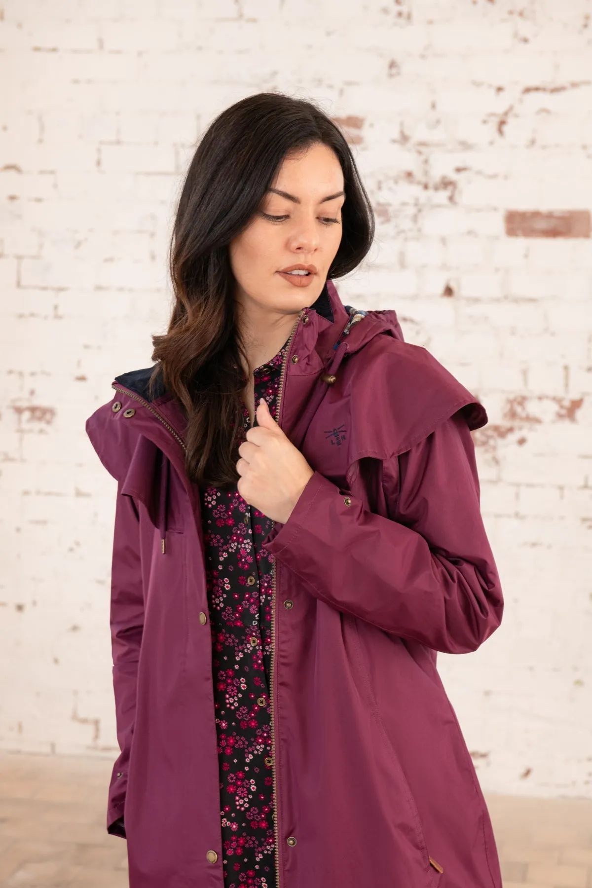 Outback Full Length Waterproof Raincoat - Plum