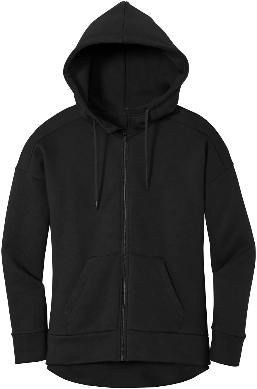 OUTLET-District Ladies Perfect Weight Fleece Drop Shoulder Full-Zip Hoodie