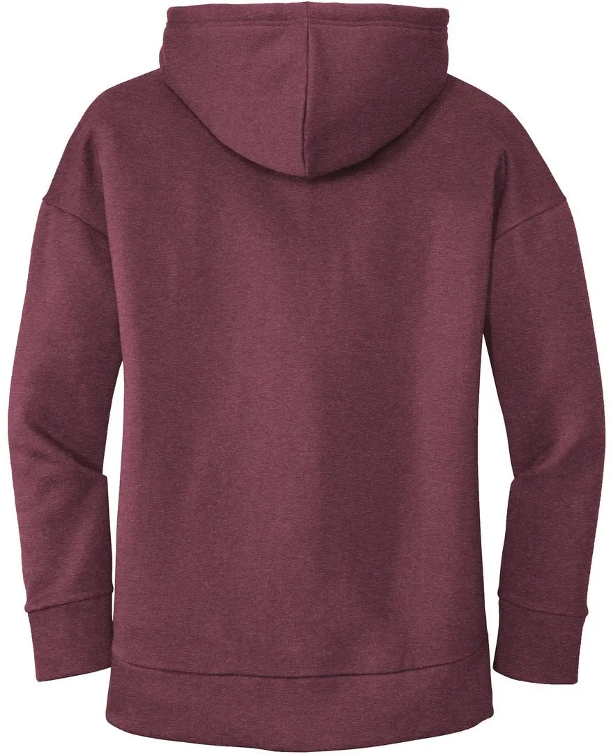 OUTLET-District Ladies Perfect Weight Fleece Drop Shoulder Full-Zip Hoodie