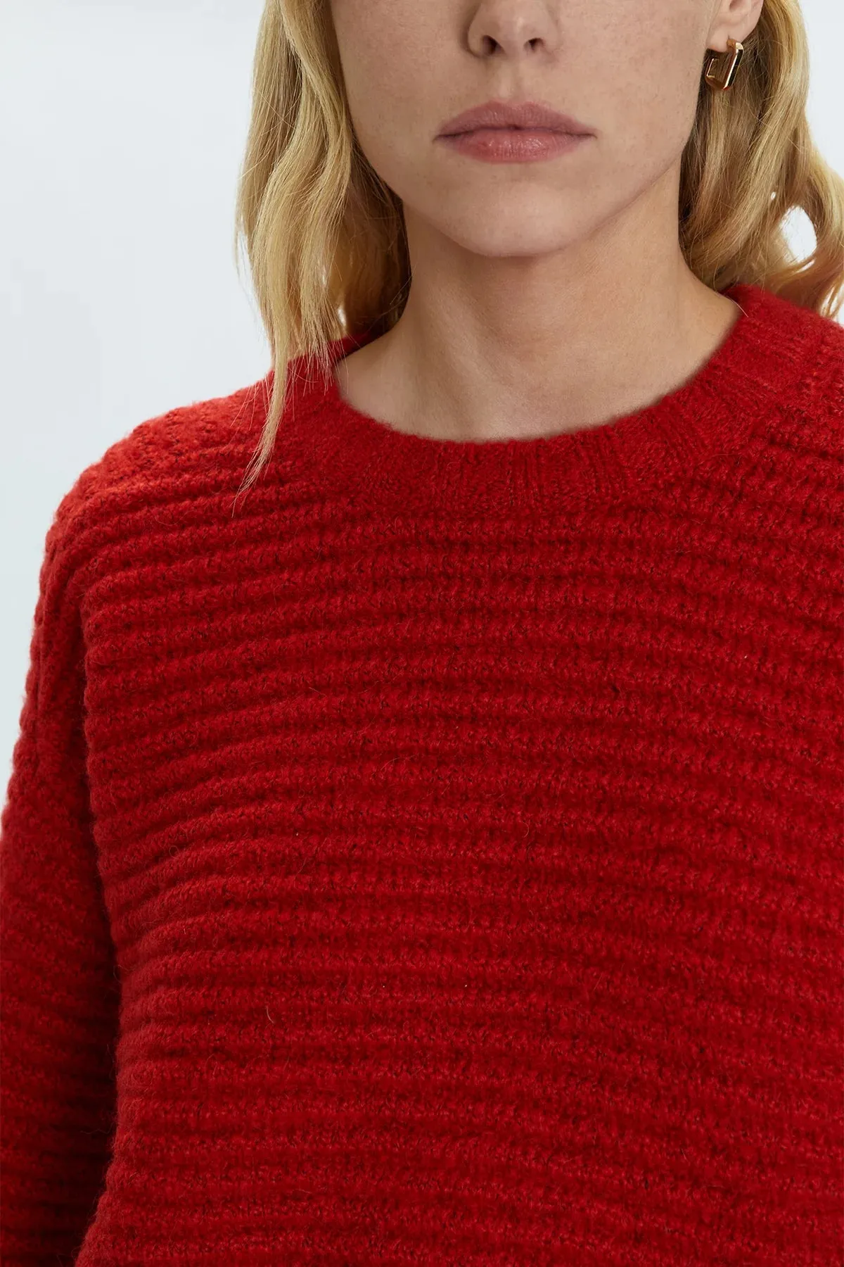 PIS Adina Everyday Sweater in Rouge Red