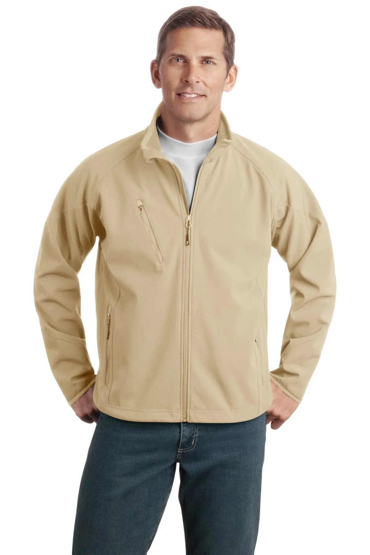 Port Authority Tall Textured Soft Shell Jacket. TLJ705