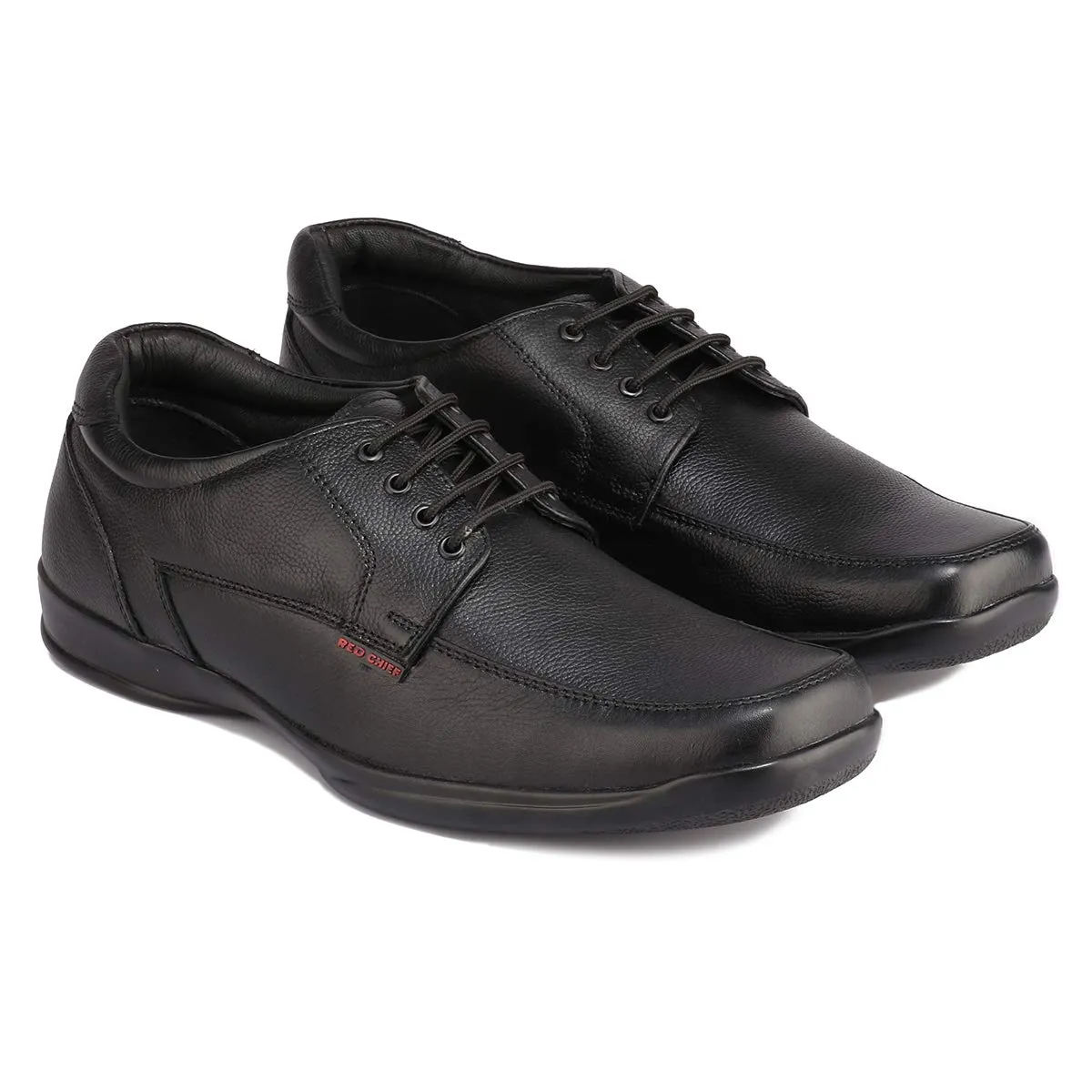 Red Chief Formal Derby Shoes for Men Black