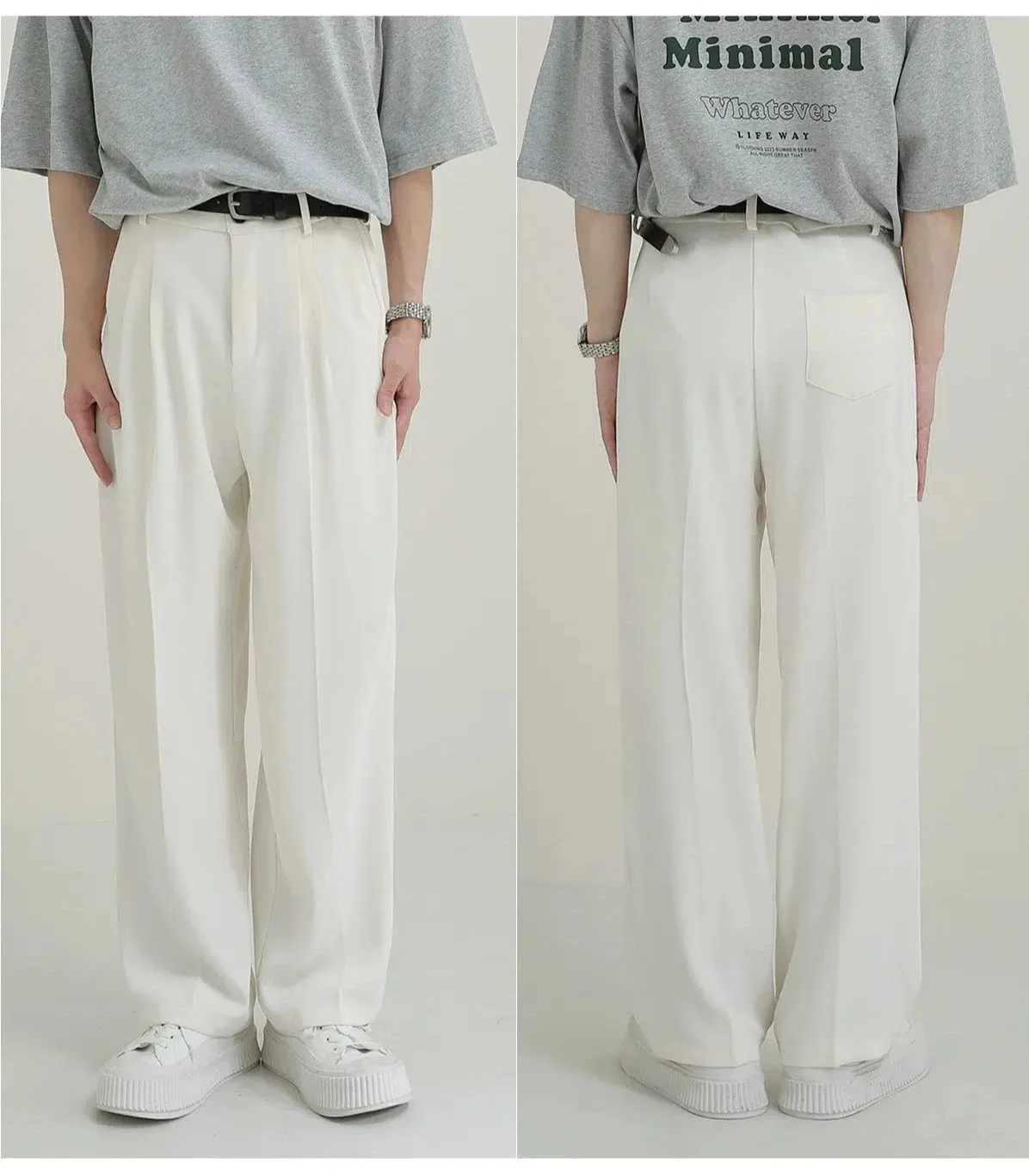 Relaxed Fit Pleated Trousers